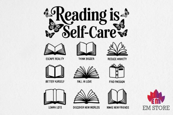 Book Lover SVG for Graphics and Crafts
