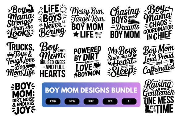 Boy Mom SVG Bundle: A Graphic Designer’s Take