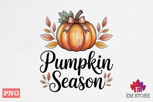 Fall Autumn Quote PNG Pumpkin Spice Graphics Crafts