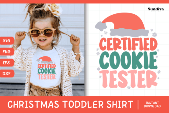 Fun Christmas Toddler Shirt Graphic for Web and Print