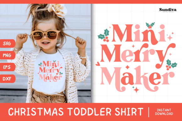 Fun Christmas Toddler Shirt SVG for Crafts and Graphics