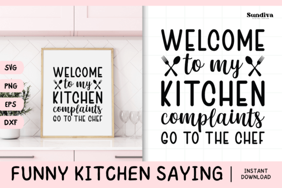 Laughing Kitchen SVG for Crafts and Graphics