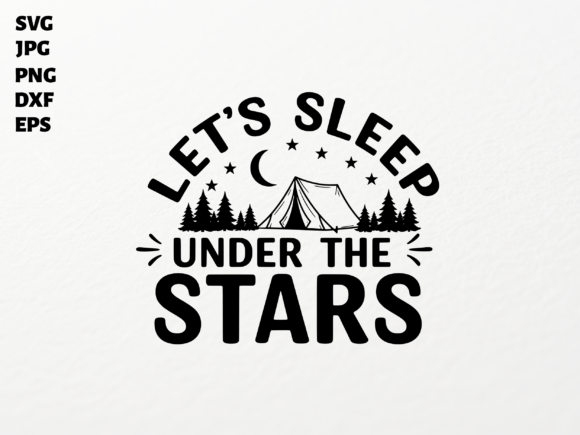 Night Camping SVG for Cricut Graphics