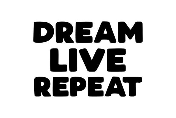Retro Dream Live Repeat Svg Graphics for Crafts