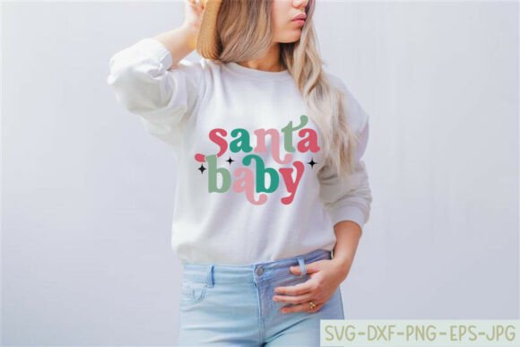 Santa Baby Christmas Quote Graphics for Crafts