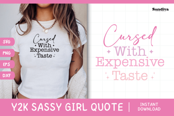 Y2K Sassy Girl Baby Tee Quote 19 Graphics